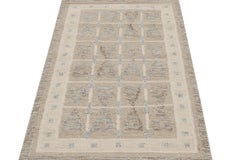 Rug & Kilim’s Scandinavian Style Kilim Rug in Beige-Brown Geometric Pattern