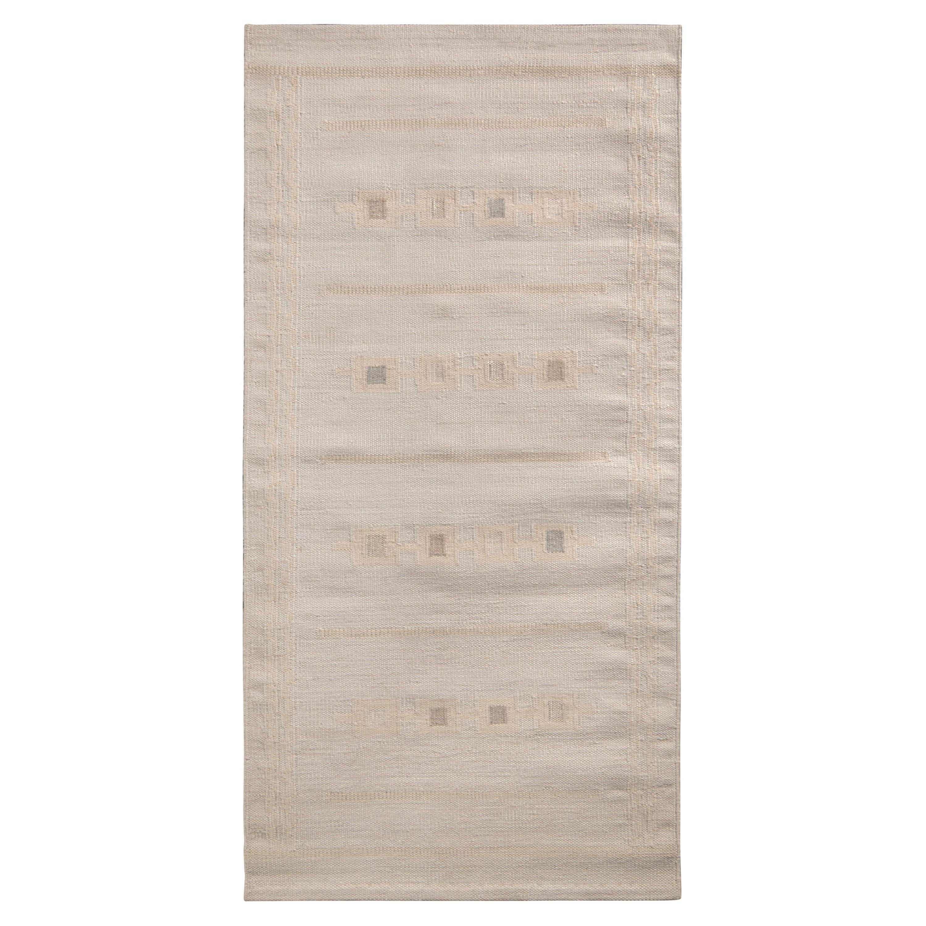 Tapis & Kilims Tapis Kilim de style scandinave en motif géométrique beige brun