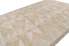 Rug & Kilim’s Scandinavian Style Kilim Rug in Beige-Brown Patterns