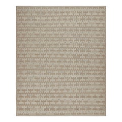 Rug & Kilim's Scandinavian Style Kilim Rug in Beige & Brown Patterns