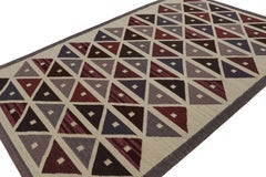 Alfombra Kilim de estilo escandinavo de Rug & Kilim, en beige, con motivos geométricos