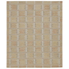 Rug & Kilim’s Scandinavian Style Kilim Rug in Beige with Geometric Patterns