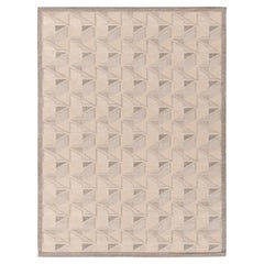 Rug & Kilim: Tappeto Kilim in stile scandinavo con motivo geometrico blu e grigio