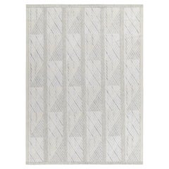 Rug & Kilim - Tappeto Kilim in stile scandinavo con motivo geometrico grigio e bianco