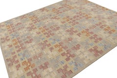 Rug & Kilim’s Scandinavian Style Kilim Rug in Polychromatic Patterns