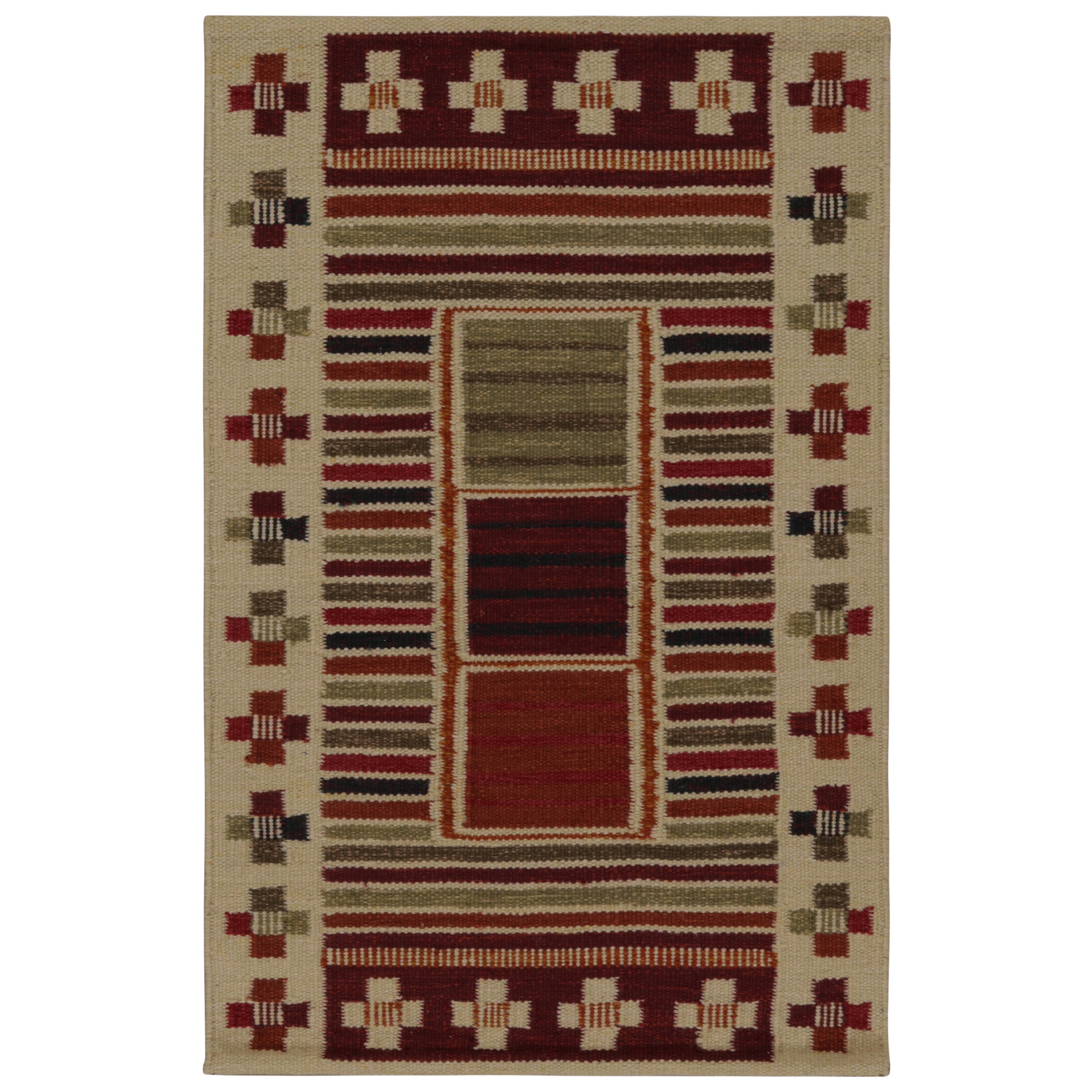 Rug & Kilim's Scandinavian Style Kilim Rug & Kilim's Scandinavian Style Kilim in Polychromatic Patterns