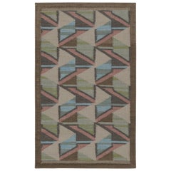 Rug & Kilim's skandinavischer Kilim-Teppich mit mehrfarbigen Mustern