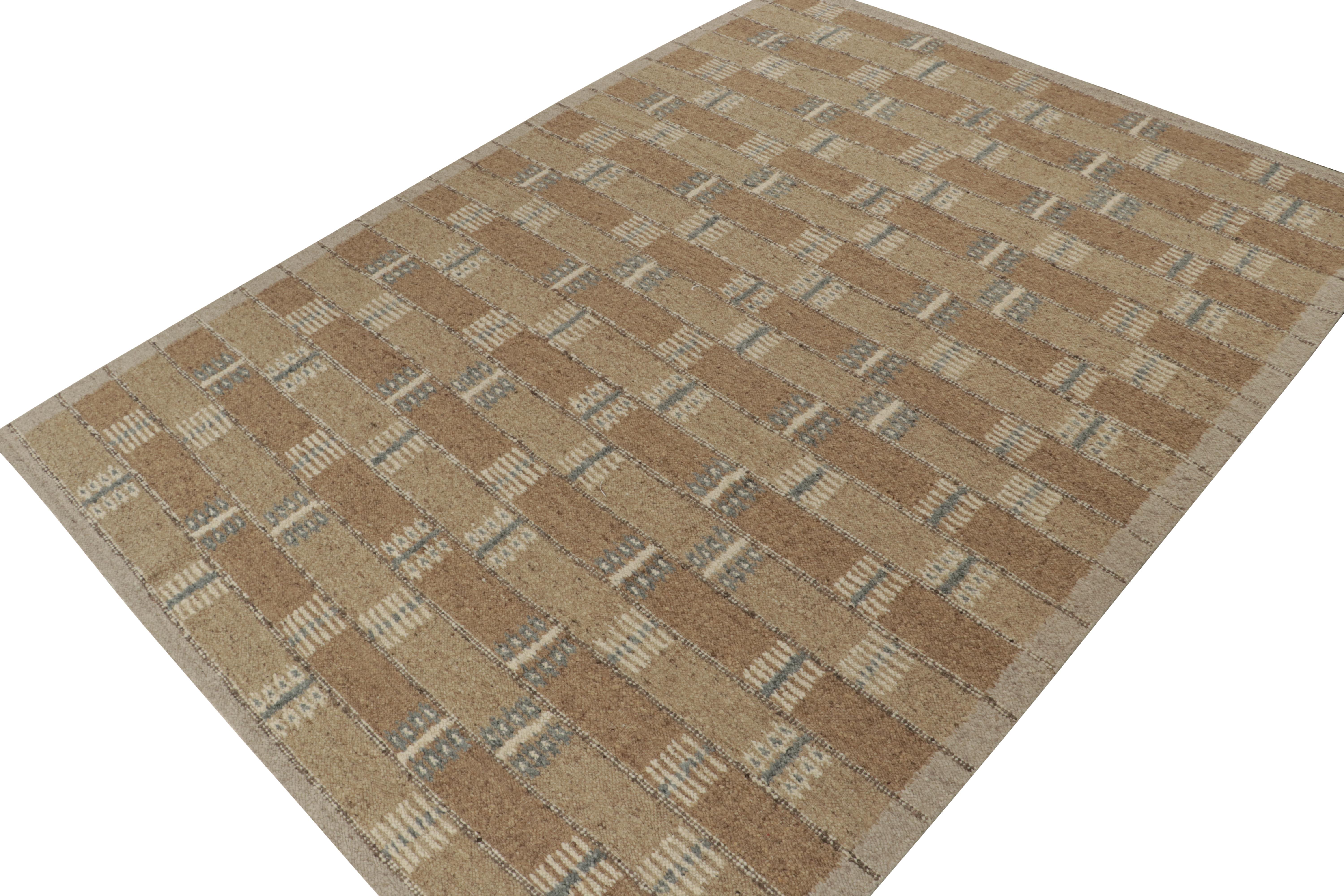 Ein eleganter 10x14 Kelim-Teppich im schwedischen Stil aus der neuen Textur unserer preisgekrönten skandinavischen Flachgewebe-Kollektion. Handgewebt aus Wolle und Baumwolle. 

Weiter zum Design: 

Unser Flachgewebe 