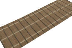 Alfombra de rayas beige-marrón de estilo escandinavo Rug & Kilim