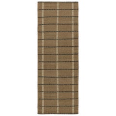 Alfombra de rayas beige-marrón de estilo escandinavo Rug & Kilim
