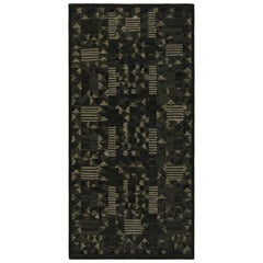 Rug & Kilim, tappeto runner Kilim in stile scandinavo con motivi geometrici marroni
