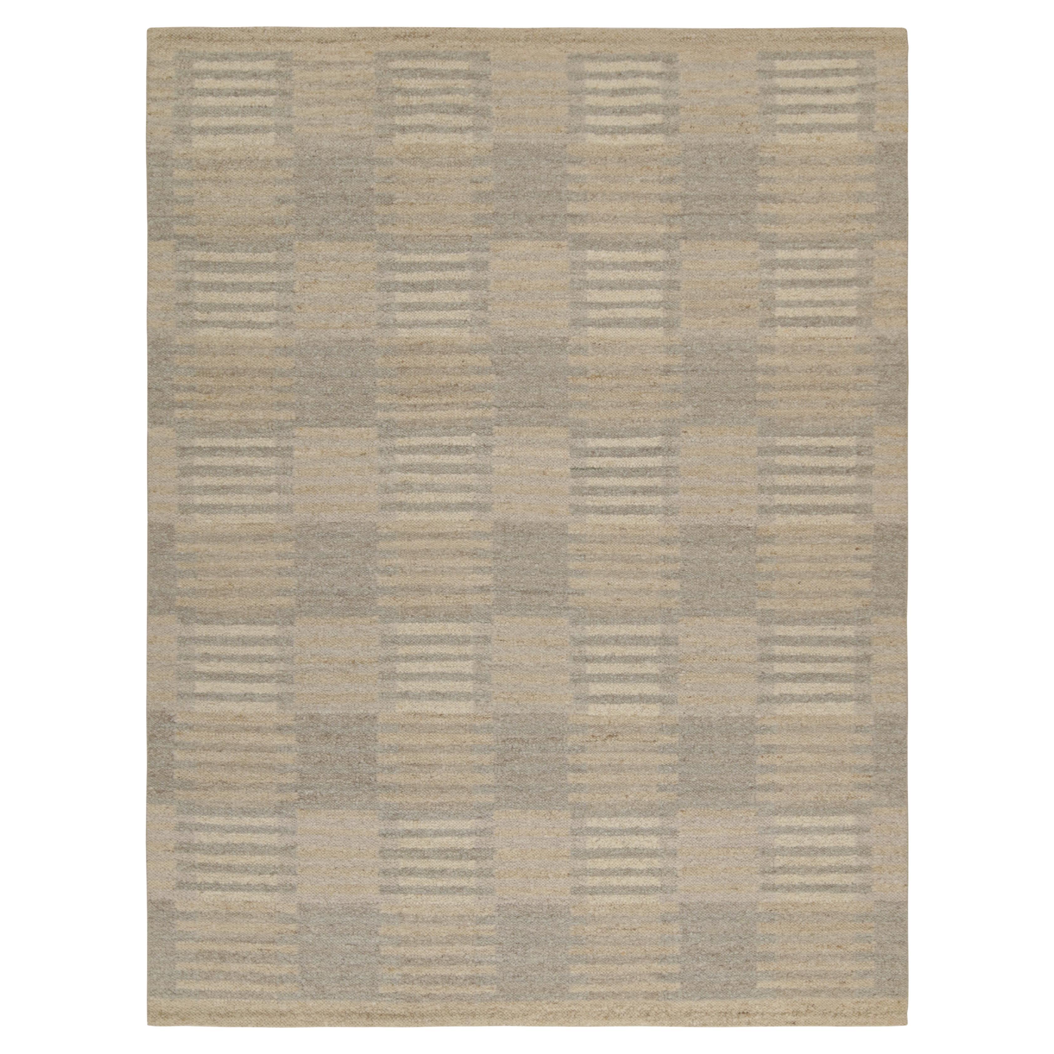 Skandinavischer Kilim von Rug
Kilim mit geometrischen Mustern in Beige und Blau