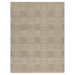 Skandinavischer Kilim von Rug 
Kilim mit geometrischen Mustern in Beige und Blau