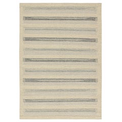 Rug & Kilim: Kilim in stile scandinavo con strisce beige e blu