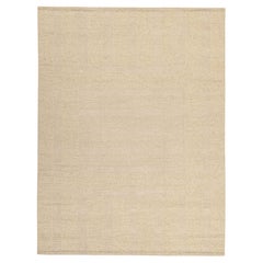 Rug & Kilim's skandinavischer Stil-Kilim mit geometrischen Mustern in Beige und Creme