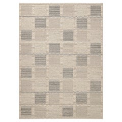 Rug & Kilim: Kilim in stile scandinavo con motivi geometrici beige e grigi