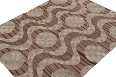 Rug & Kilim's skandinavischer Stil Kilim mit Beige-Braun & Grau-Mustern