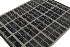 Rug & Kilim’s Scandinavian Style Kilim with Blue and Gray Geometric Patterns