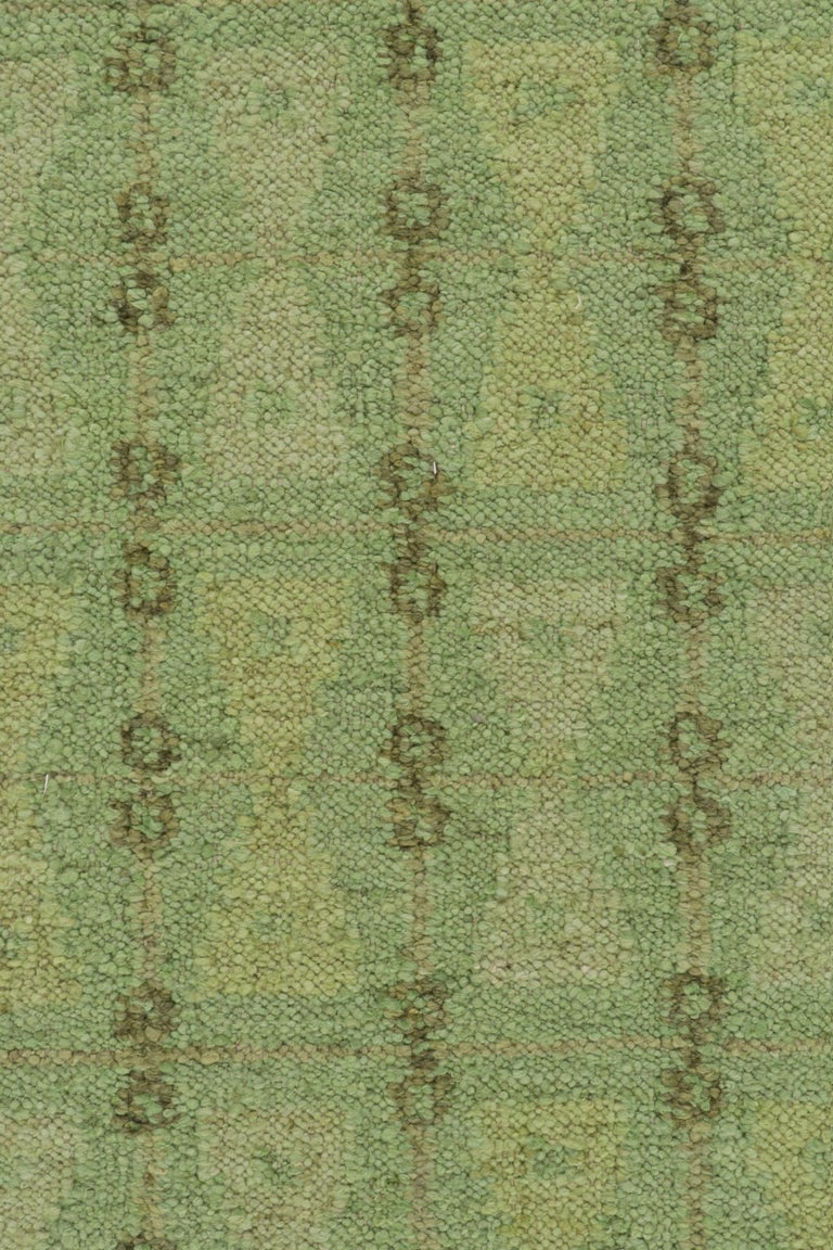 Rug and Kilim’s Scandinavian Style Kilim with Geometric Patterns in