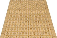 Rug & Kilim: Kilim in stile scandinavo con motivo geometrico dorato