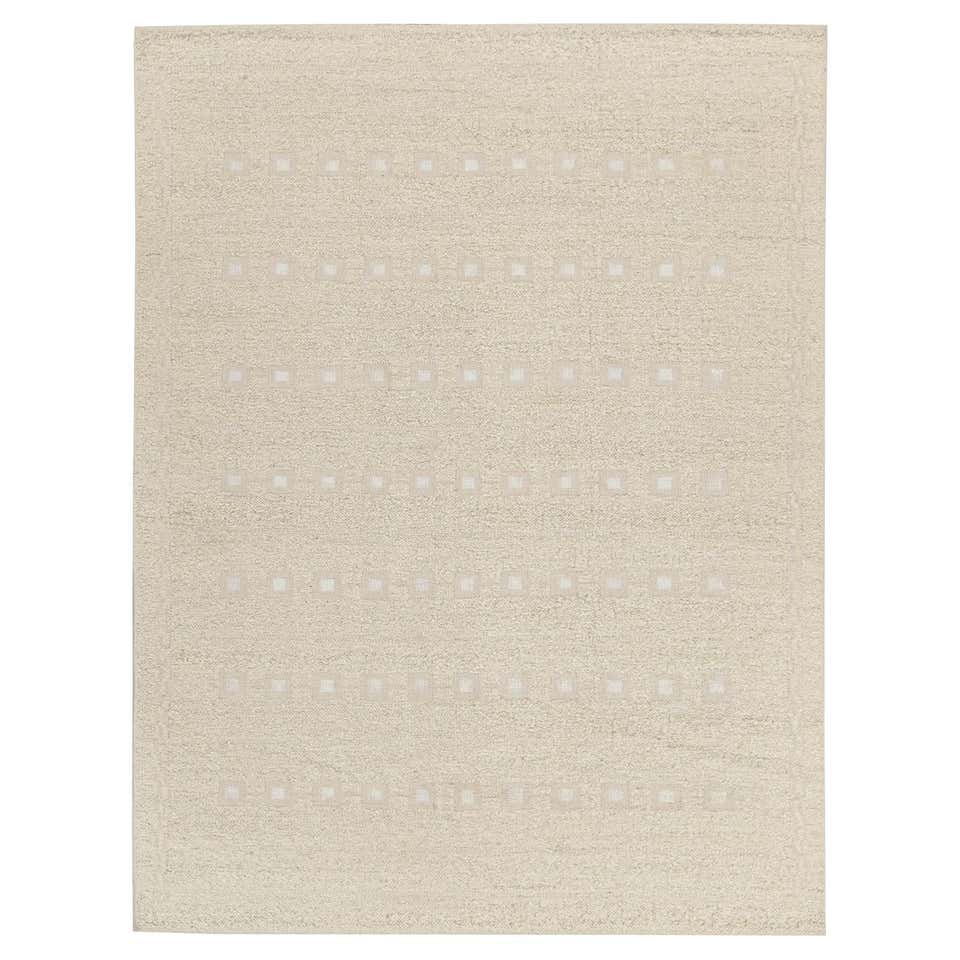 Rug and Kilim’s Scandinavian Style Rug in Beige, with Diamond Patterns ...