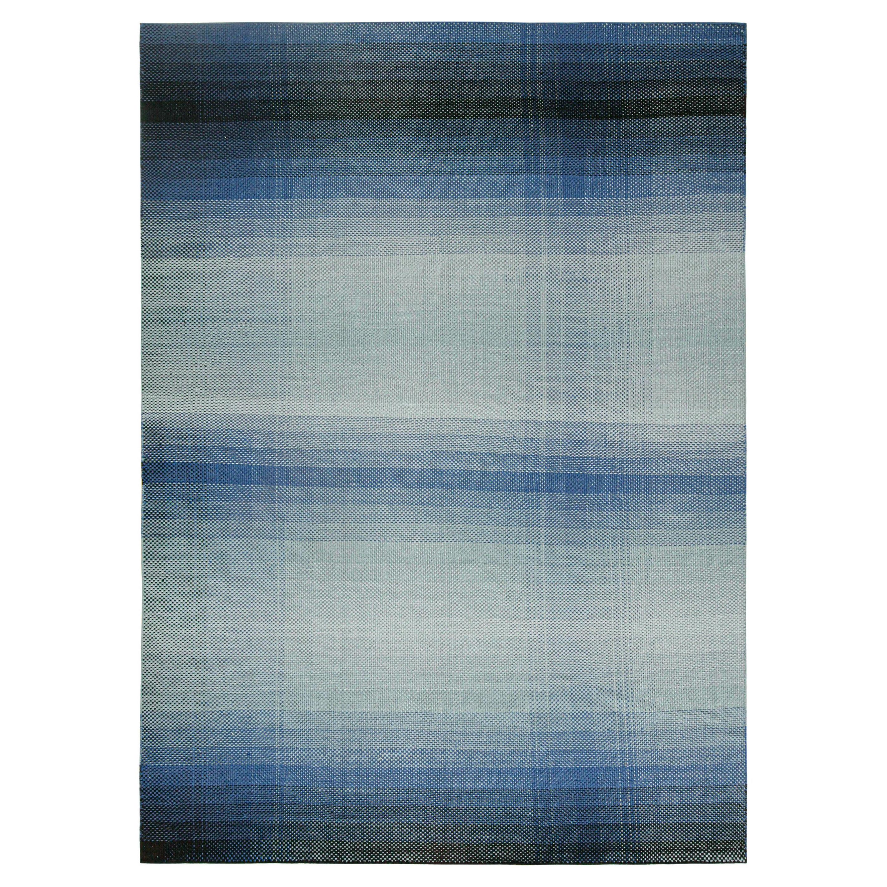 Kilim Ombre de estilo escandinavo de Rug
Kilim con diseño degradado en azul
