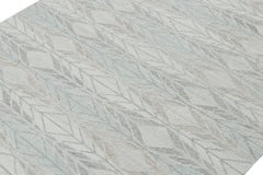 Rug & Kilim: Kilim da esterno in stile scandinavo con motivo geometrico blu e grigio