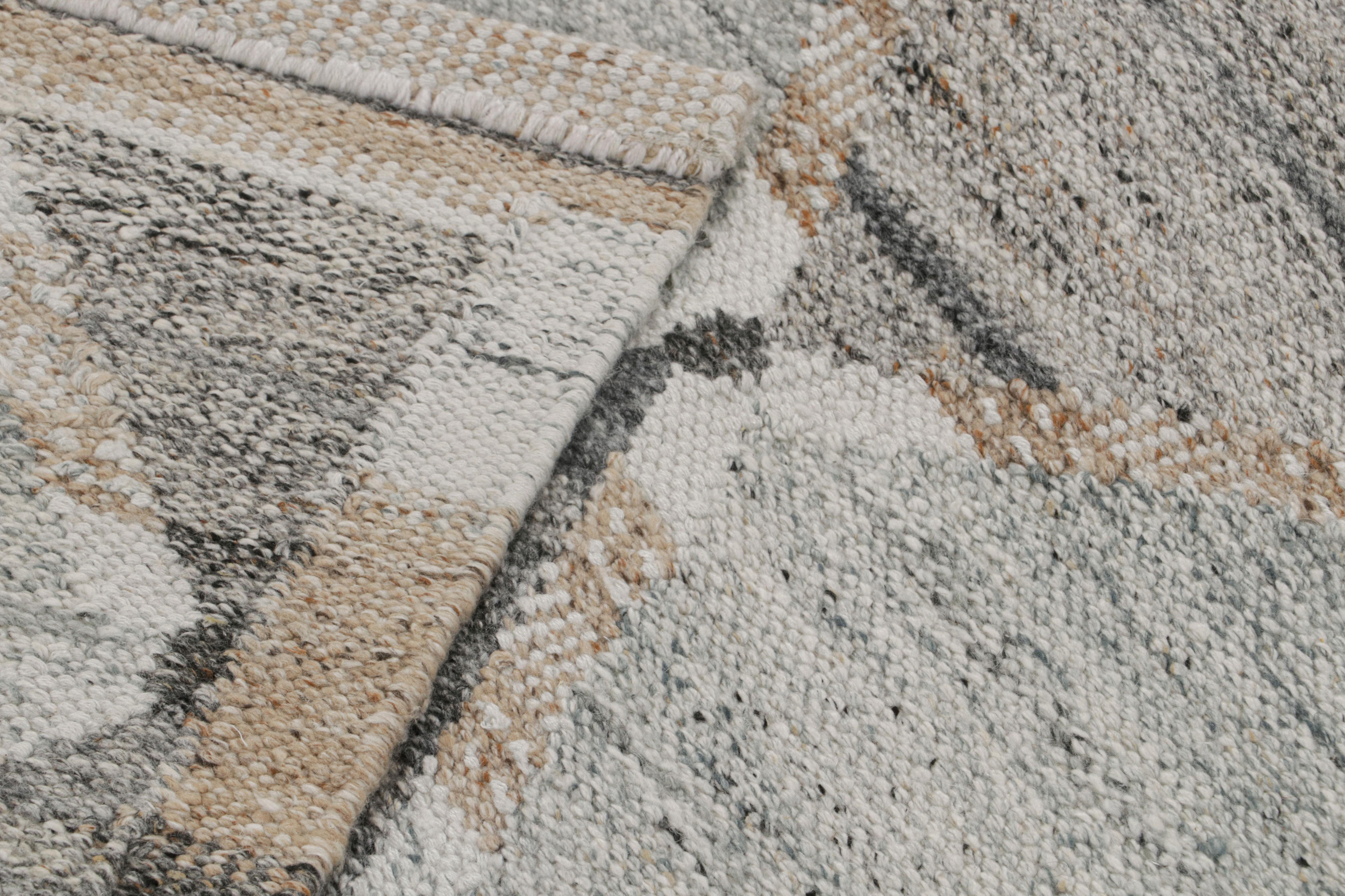Rug & Kilim's Outdoor-Teppich im skandinavischen Stil mit geometrischen Mustern (21. Jahrhundert und zeitgenössisch) im Angebot