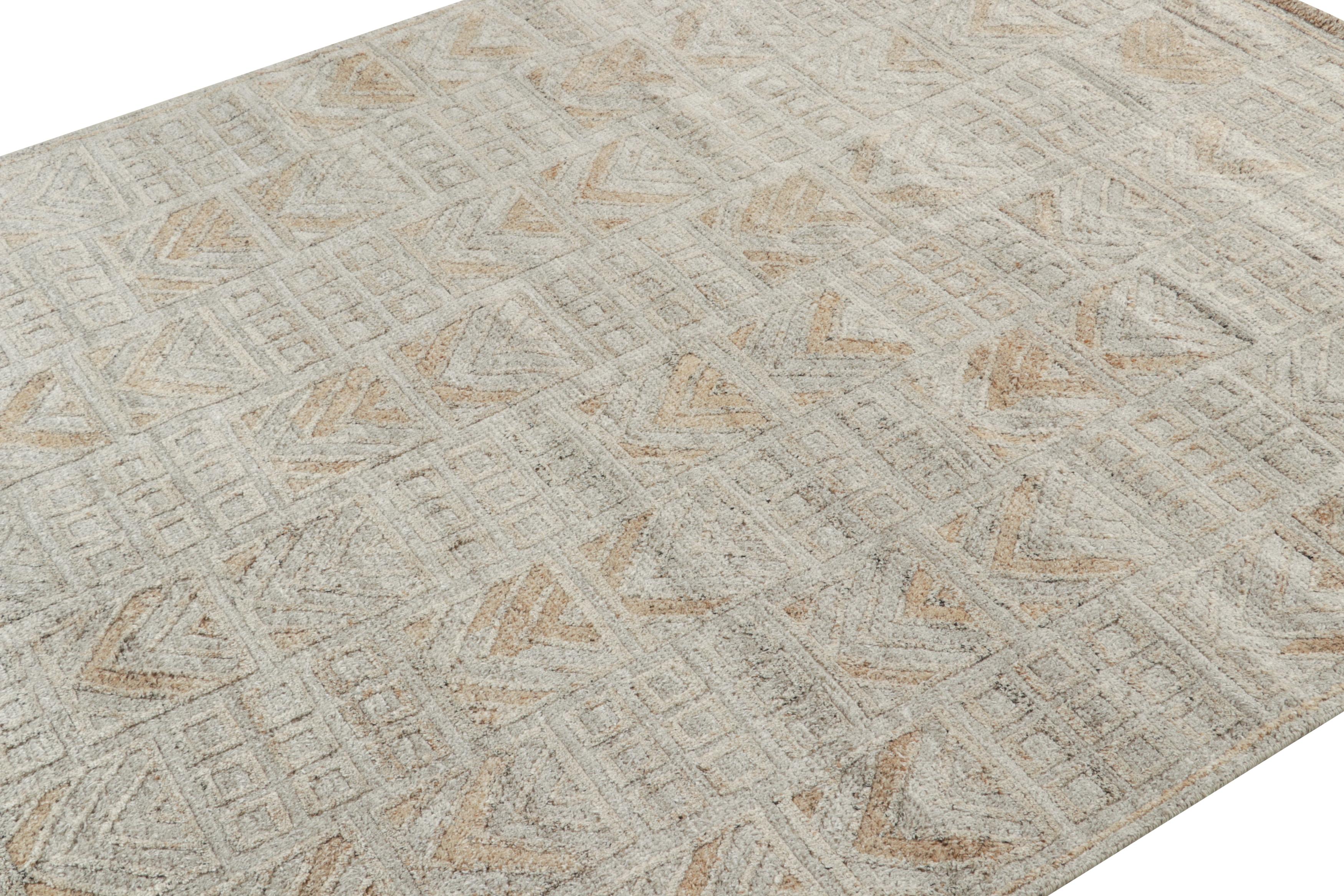 Un tapis à poils longs 9x12 de style suédois pour l'extérieur, issu de notre collection scandinave primée. Tissé à la main en polyester performant. 

Sur le Design/One : 

Ce tapis offre un sens du mouvement intelligent avec des motifs géométriques