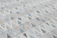 Alfombra de exterior de estilo escandinavo de Rug & Kilim en gris con motivos geométricos