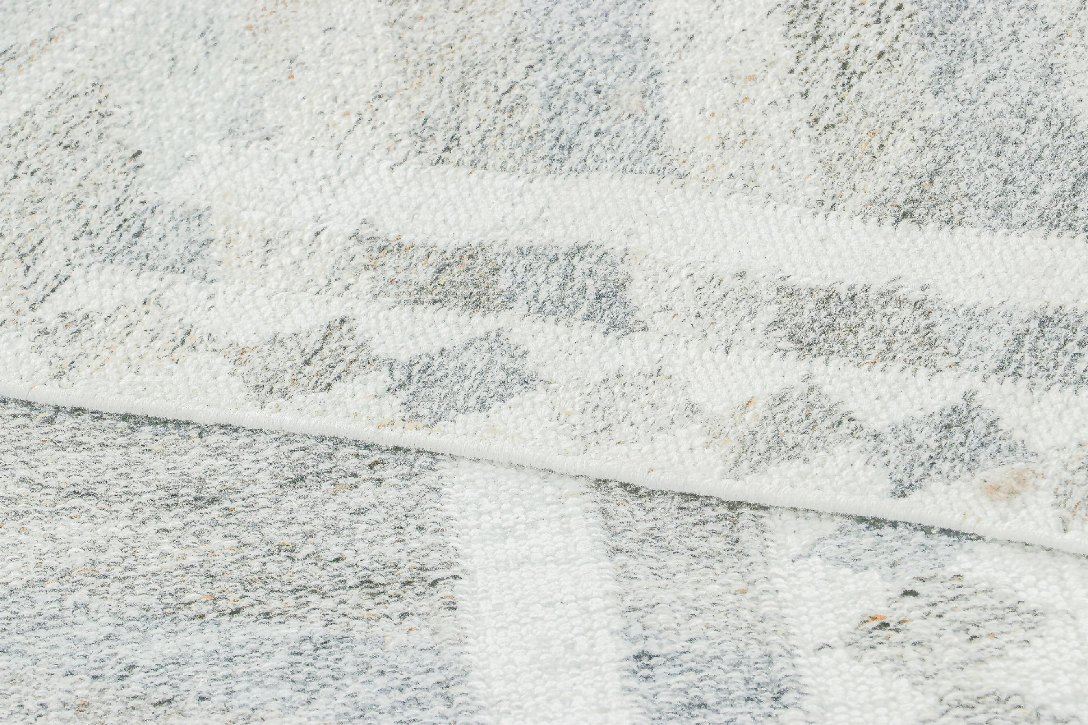 XXI secolo e contemporaneo Tappeto per esterni in stile scandinavo di Rug & Kilim, grigio ardesia con motivi geometrici in vendita