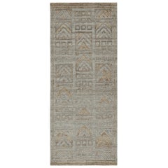 Alfombra de exterior de estilo escandinavo de Rug & Kilim con motivos geométricos en color crudo