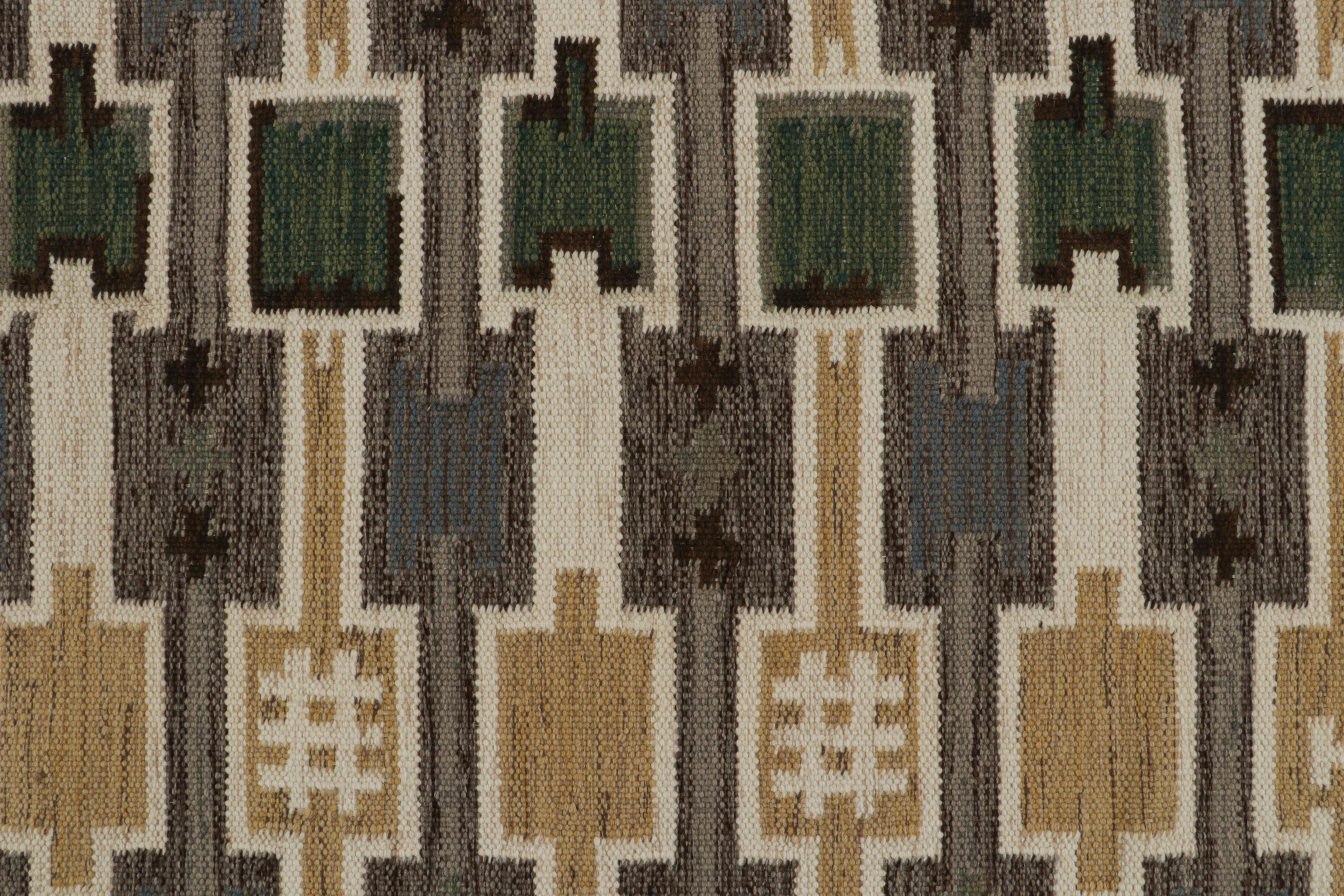 Kilim extragrande de estilo escandinavo de Rug & Kilim con estampado geométrico multicolor en Nuevo estado para la venta en Long Island City, NY
