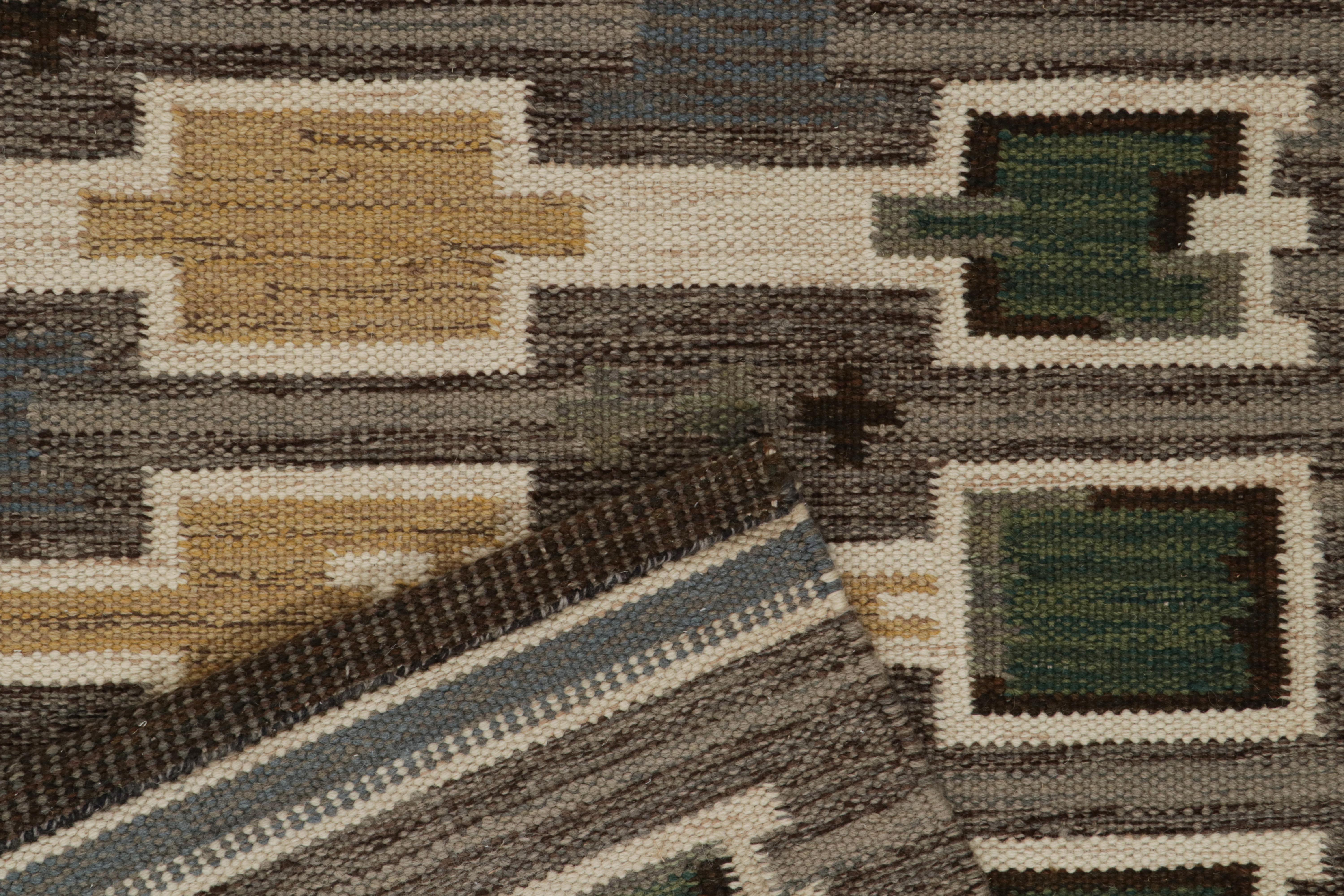 Kilim extragrande de estilo escandinavo de Rug & Kilim con estampado geométrico multicolor Siglo XXI y contemporáneo en venta