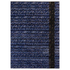 Alfombra de estilo escandinavo Rug & Kilim con diseño geométrico en azul y negro