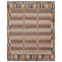 Tappeto in stile scandinavo Rug & Kilim con motivo geometrico beige e marrone