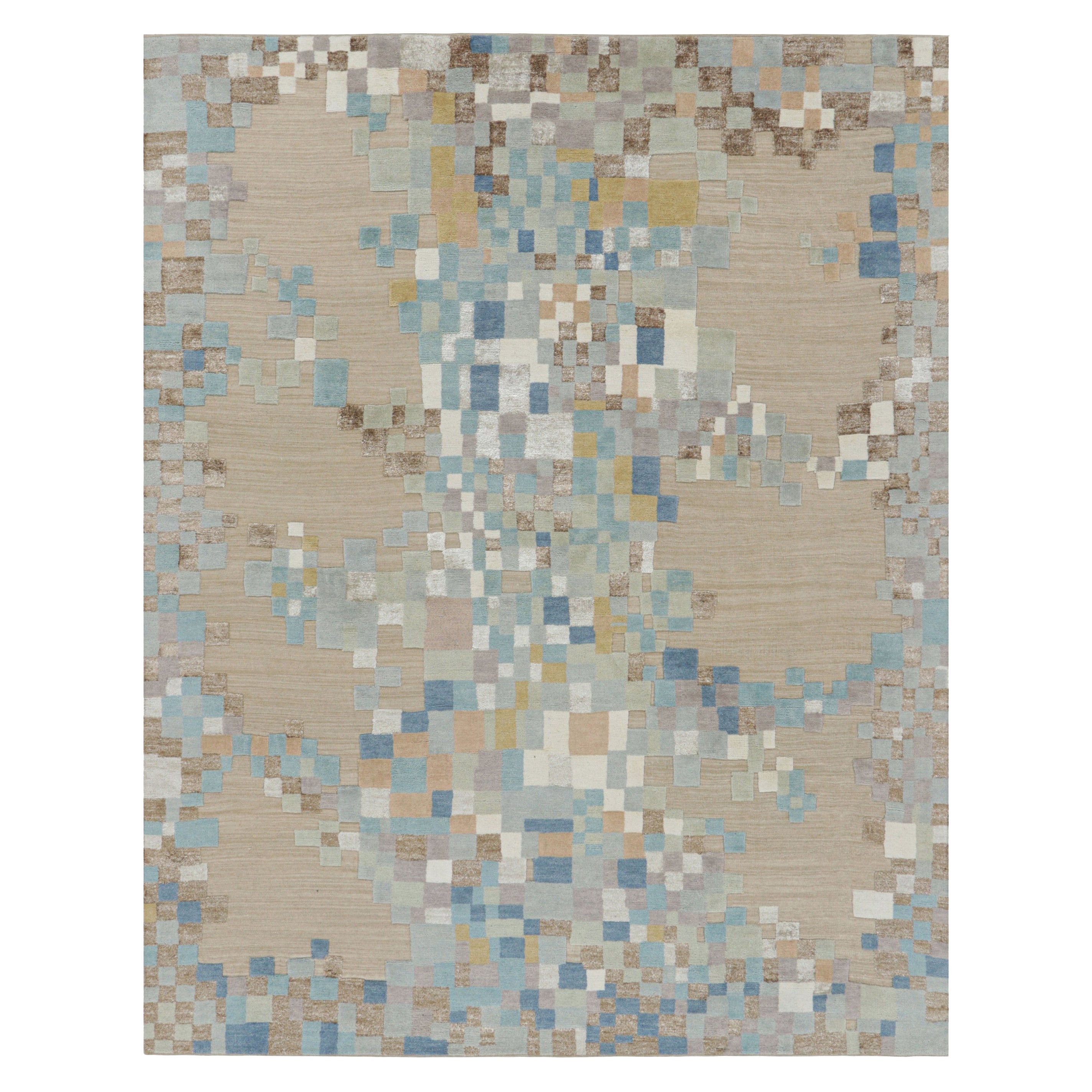 Rug
Kilim’s Scandinavian Style Rug in Beige
Blue Abstract Geometric Patterns