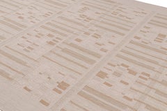 Rug & Kilim’s Scandinavian Style Rug in Beige-Brown and Cream Geometric Pattern