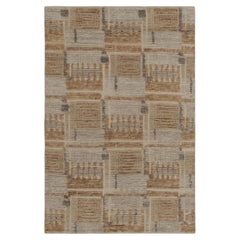 Rug 
Kilim’s Scandinavian Style Rug in Beige-Brown and Gray High-Low Patterns