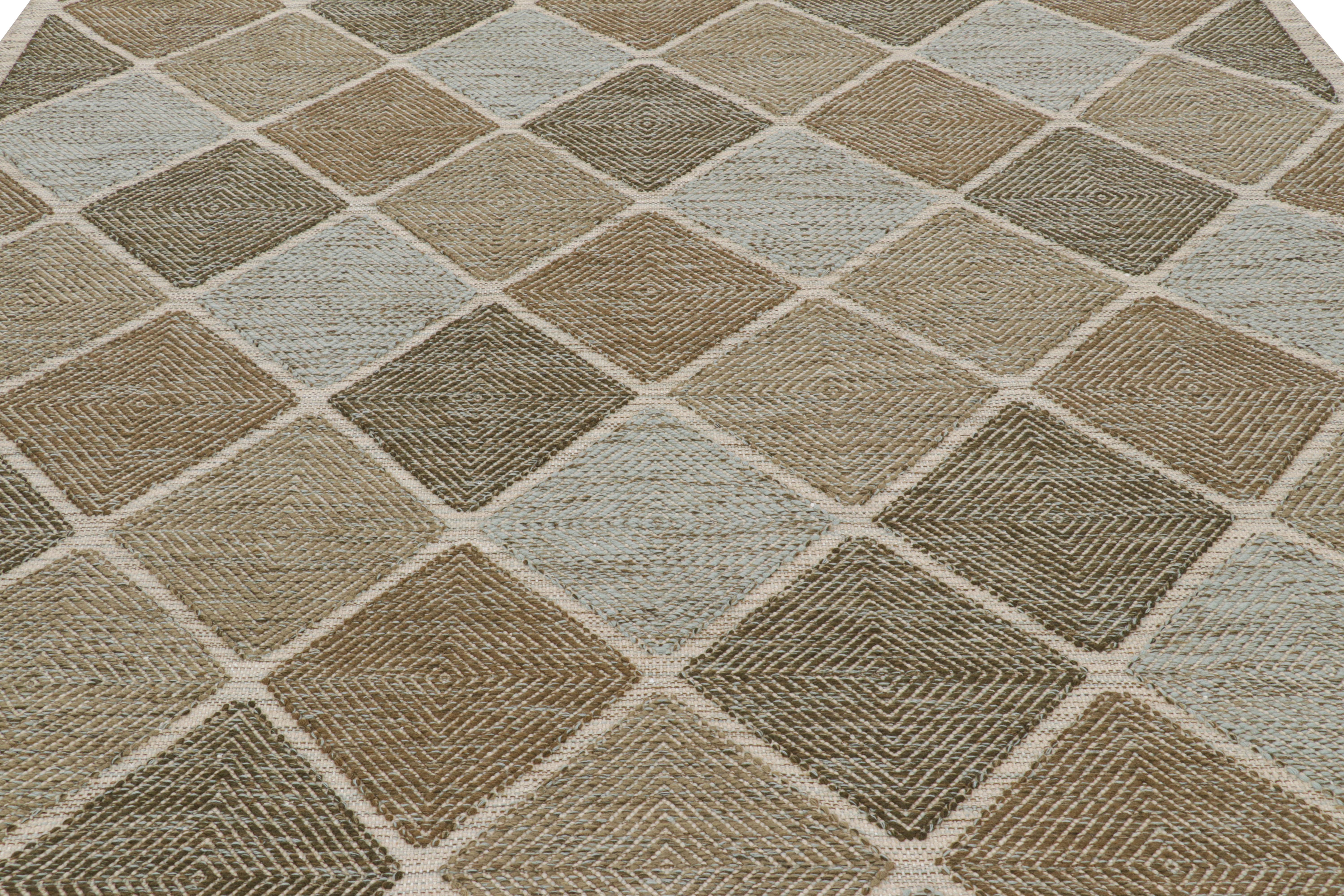 Tissé à la main dans un tissage plat en laine, ce tapis scandinave 9x12 est issu de notre série Maroc. Il représente un jeu unique entre le motif marocain en forme de diamant et le minimalisme suédois. 

Sur le design : 

Les admirateurs de