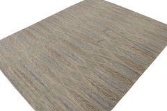 Rug & Kilim’s Scandinavian Style Rug in Beige, Brown & Gray Geometric Patterns