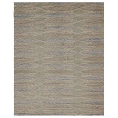 Rug & Kilim's Teppich im skandinavischen Stil in Beige, Brown & Grau mit geometrischen Mustern