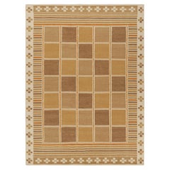 Alfombra de estilo escandinavo Rug & Kilim en beige-marrón con motivos geométricos