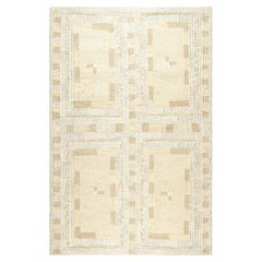 Rug & Kilim’s Scandinavian Style Rug in Beige-Brown with Geometric Patterns