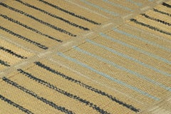 Rug & Kilim’s Scandinavian Style Rug in Beige-Brown, with Geometric Stripes