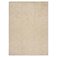 Tappeto in stile scandinavo Rug & Kilim con motivi geometrici beige, oro e blu