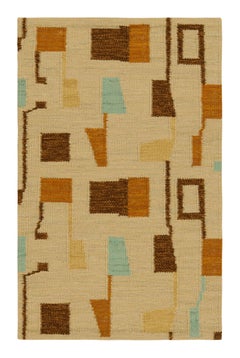 Tappeto in stile scandinavo Rug & Kilim di colore beige con motivi geometrici colorati