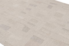 Rug & Kilim’s Scandinavian Style Rug in Beige with Colorful Geometric Patterns