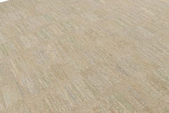 Rug & Kilim’s Scandinavian Style Rug in Beige, with Colorful Geometric Patterns