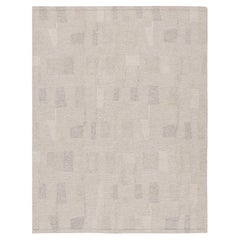 Rug & Kilim's Scandinavian Style Rug in Beige with Colorful Geometric Patterns (tapis de style scandinave en beige avec des motifs géométriques colorés)